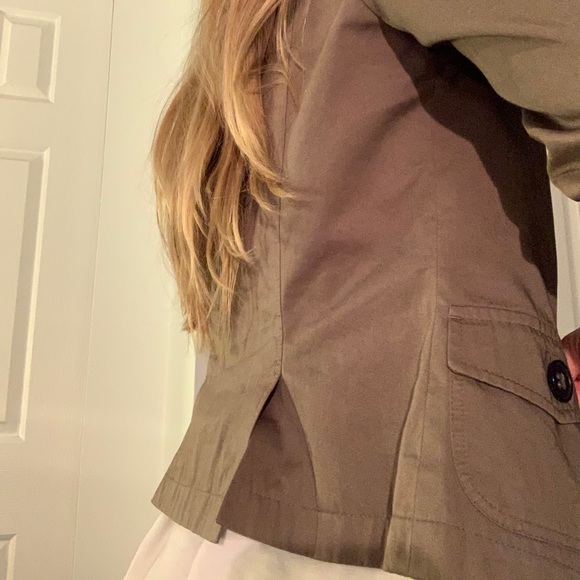 Warm green blazer jacket - Picture 7 of 10